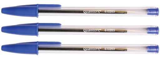 [610263] Balpen Quantore Stick blauw medium