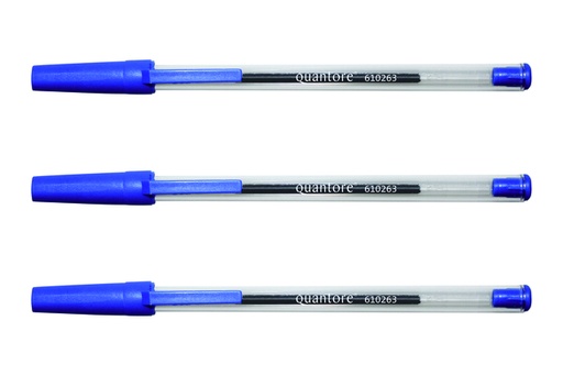 [610263] Balpen Quantore Stick blauw medium