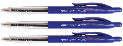 [610283] Stylo Bille Stick Quantore rétractable Medium Bleu