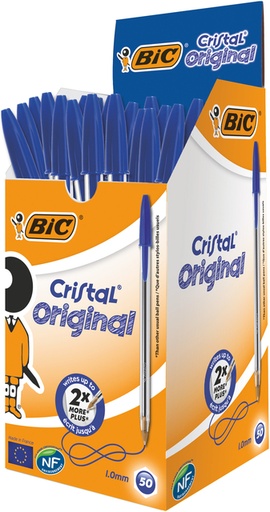 [616103] Stylo bille BIC Cristal Medium bleu
