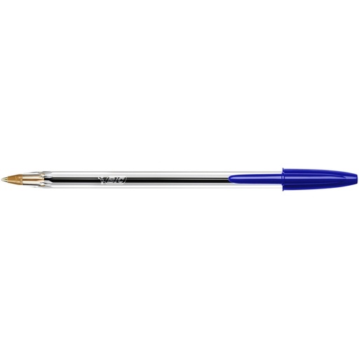 [616283] Stylo bille BIC Cristal Medium bleu boîte transparente