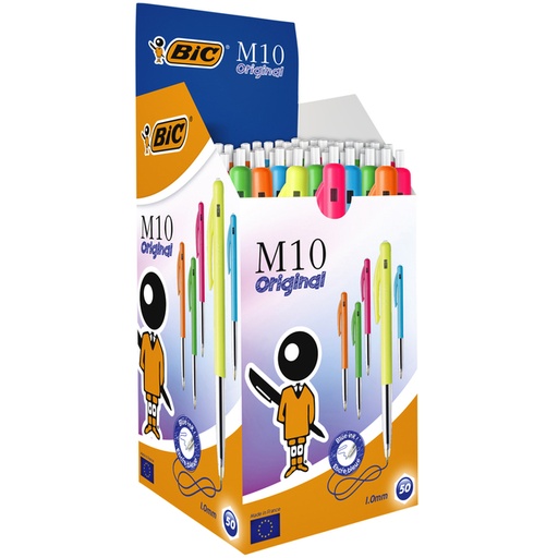 [616411] Balpen Bic M10 Colors Limited Edition medium assorti