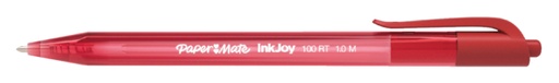 [615082] Stylo bille Paper Mate Inkjoy 100RT Medium rouge