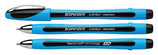 [106384] Stylo bille Schneider Slider Memo Extra Large noir