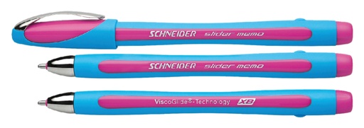 [106390] Stylo bille Schneider Slider Memo XB rose