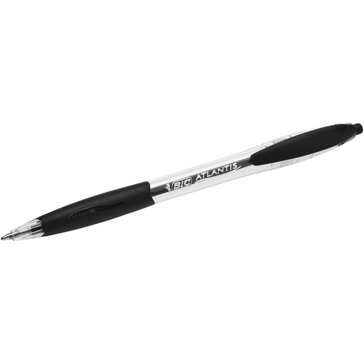 [616021] Stylo bille BIC Atlantis Classic Grip Clic Medium noir