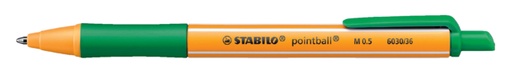 [610414] Balpen STABILO pointball 6030/36 medium groen