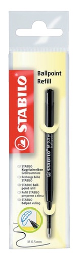 [625711] Recharge stylo bille Standard STABILO Medium noir