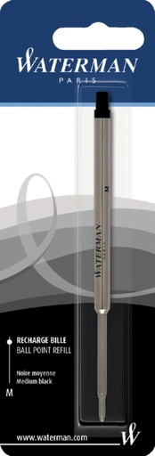 [626054] Balpenvulling Waterman medium zwart blister à 1 stuk