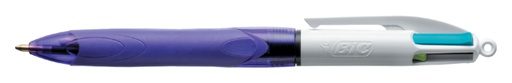 [616421] Stylo bille BIC 4 couleurs Grip Medium violet