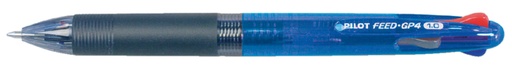 [612700] Stylo bille 4 couleurs PILOT Begreen Feed GP4 Medium bleu