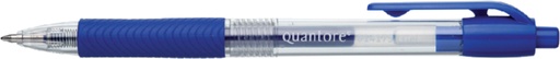 [614173] Stylo Gel Quantore Grip rétractable 0,7mm bleu