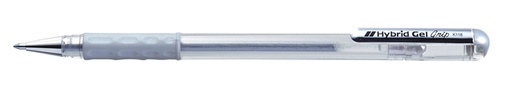 [614150] Roller Encre Gel Pentel Grip K118 Medium argent