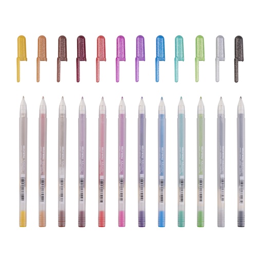 [612657] Stylo gel Sakura Gelly Roll Metallic set 12 couleurs