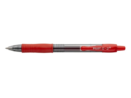 [636182] Stylo Gel PILOT G2 Fin rouge