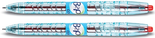 [614492] Stylo Gel PILOT Begreen B2P Medium rouge