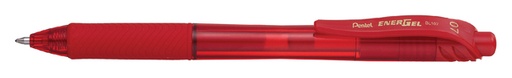 [614502] Stylo Gel Pentel Energel-X BL107 Medium rouge