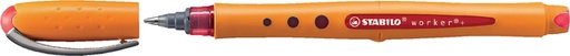 [633262] Roller STABILO Worker 2018/40 Medium rouge