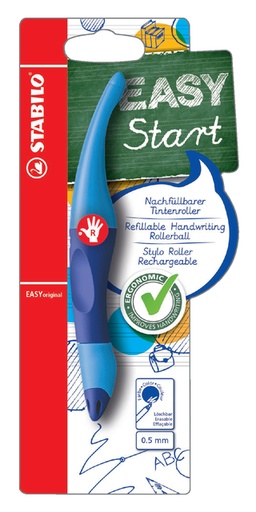 [636483] Roller STABILO EASYoriginal droitier bleu clair/bleu foncé
