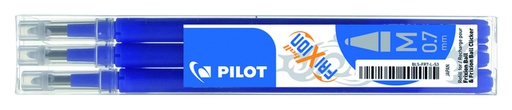 [637773] Recharge roller PILOT FriXion Medium bleu 3 pièces