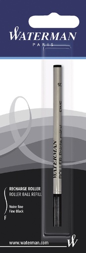 [637694] Recharge roller Waterman Fin noir blister 1 pièce
