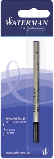[637695] Rollerpenvulling Waterman fijn blauw blister à 1 stuk