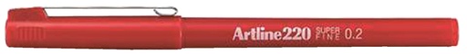 [631982] Fineliner Artline 220 ogive Extra Fin rouge