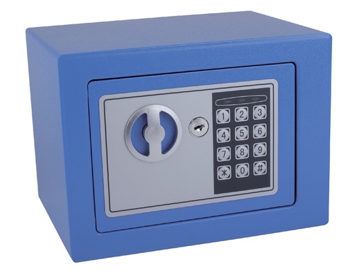 [486269] Coffre-fort Pavo Mini électronique 230x170x170mm bleu