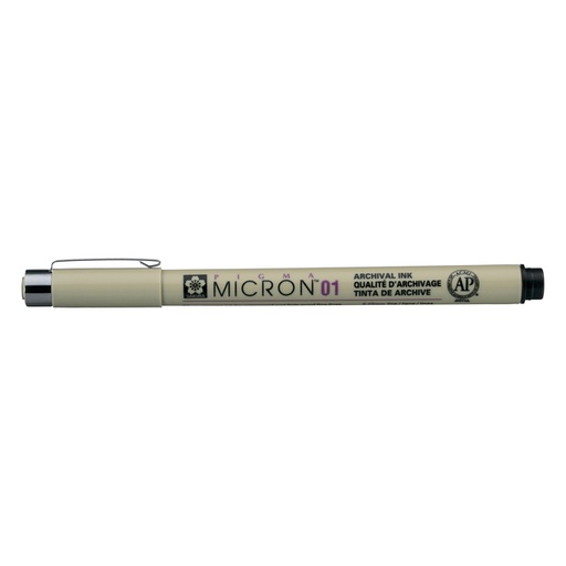 [632601] Fineliner Sakura Pigma Micron 01 0.25mm zwart