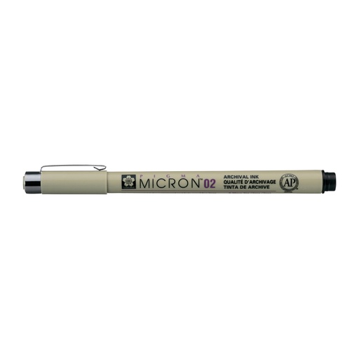 [632591] Fineliner Sakura Pigma Micron 02 0.3mm zwart