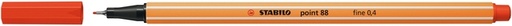 [633132] Fineliner STABILO point 88/40 fijn rood