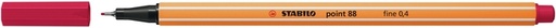 [633142] Fineliner STABILO point 88/50 Fin rouge foncé