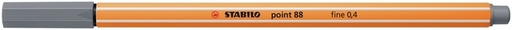 [633140] Fineliner STABILO Point 88/96 Fin gris foncé