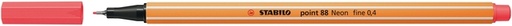 [633112] Fineliner STABILO point 88/040 fijn neon rood