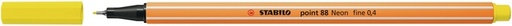 [633115] Fineliner STABILO Point 88 /024 Fin jaune fluo