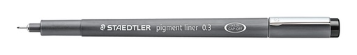 [633222] Fineliner Staedtler Pigment 308 zwart 0.3mm