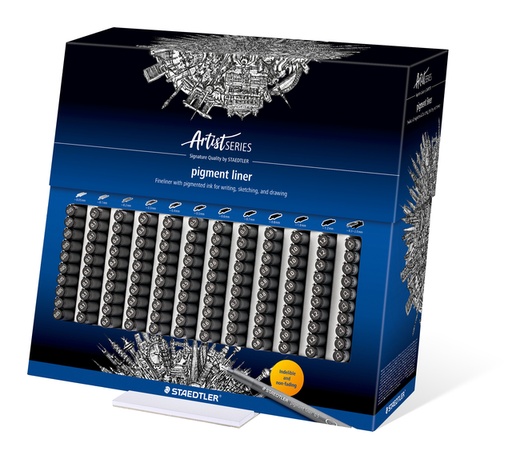 [633238] Fineliner Staedtler pigment 308 display à 120st ass