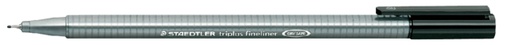 [632091] Fineliner Staedtler Triplus 334 zwart 0.3mm