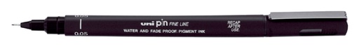 [632602] Fineliner Uni-ball Pin 0,05mm noir