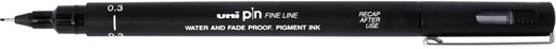 [632605] Fineliner Uni-ball Pin 0,3mm noir