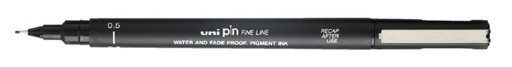 [632607] Fineliner Uni-ball Pin 0,5mm noir