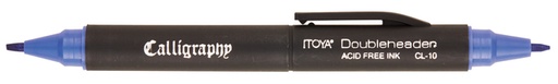 [600293] Feutre-calligraphe Itoya CL10 1,5-3mm bleu