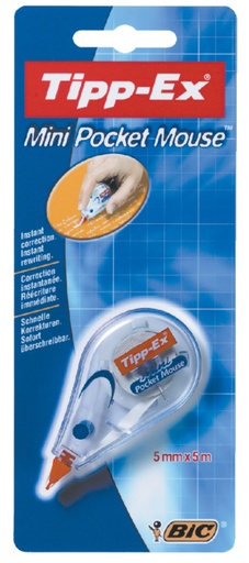 [416544] Correctieroller Tipp-ex mini pocket mouse 5mmx6m blister à 1 stuk