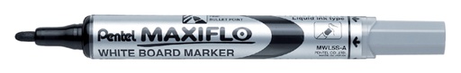 [920441] Viltstift Pentel MWL5S Maxiflo whiteboard rond 1mm zwart