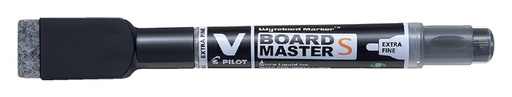 [635741] Whiteboardmarker Pilot met wisser rond extra fijn zwart