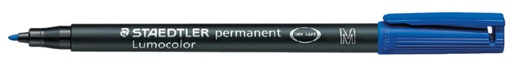 [920543] Viltstift Staedtler Lumocolor 317 permanent M blauw