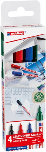 [631059] Cd marker edding 8400 rond 0.5-1.0mm assorti 4 stuks