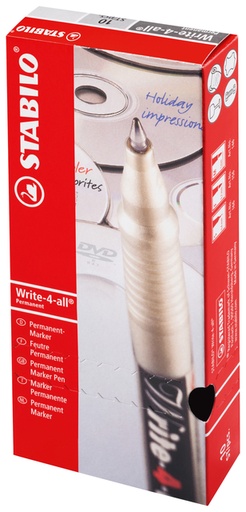 [631061] Feutre STABILO Write-4-All 156/46 permanent noir Fin