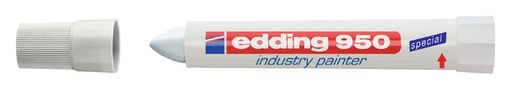 [631490] Marqueur edding 950 Industry pasta ogive 10mm blanc