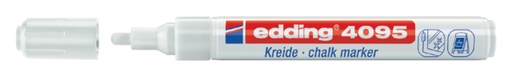 [631500] Krijtstift edding 4095 rond 2-3mm wit blister à 1 stuk